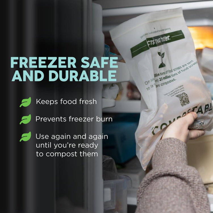 Compostable Gallon Freezer Bags (30 Count)