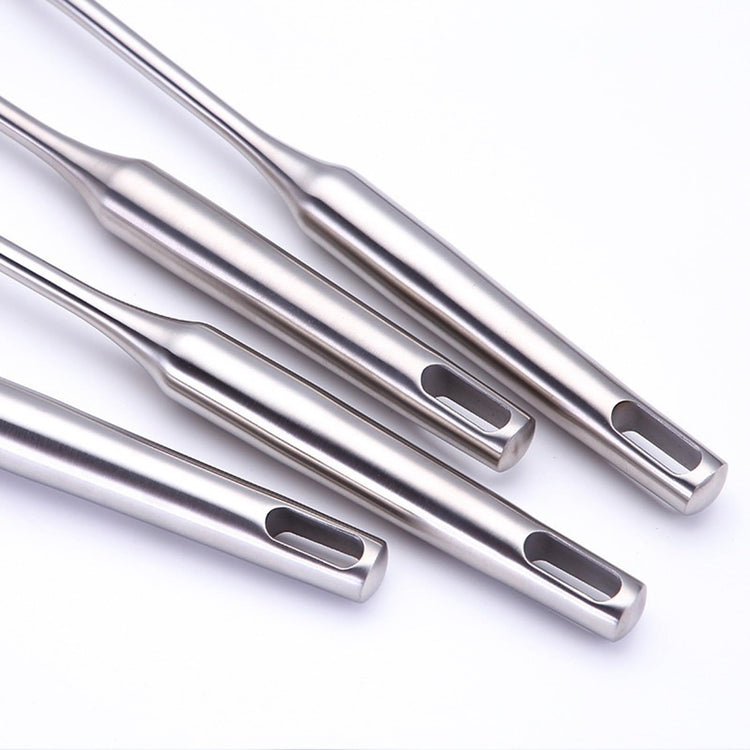 304 Stainless Steel Cooking Utensils Set 4 Piece 15 Inch Large Size Metal Kitchen Utensils Set Including Spatula (4 Count)