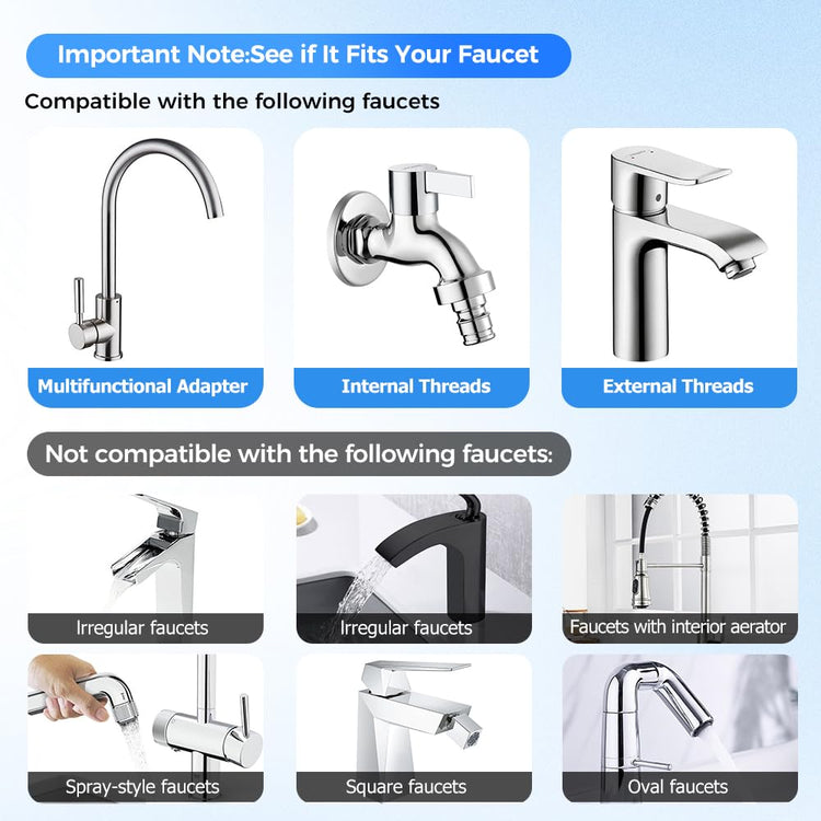 1440° Rotatable Faucet Aerator Extension