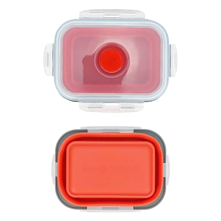 3piece Collapsible Food Storage Containers with Lids (3 Count)
