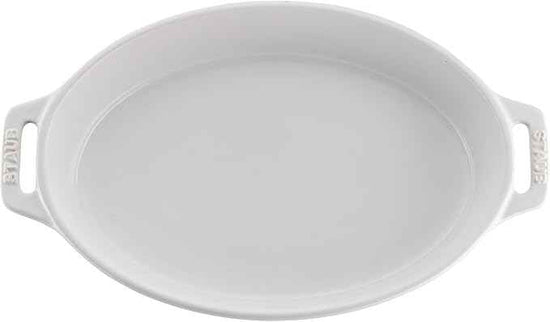STAUB Ceramic Oval Baking Dish Set, 2-piece, White