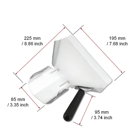 2 Pack Stainless Steel Popcorn Scoop for French Fry and Bagger (2 Count)