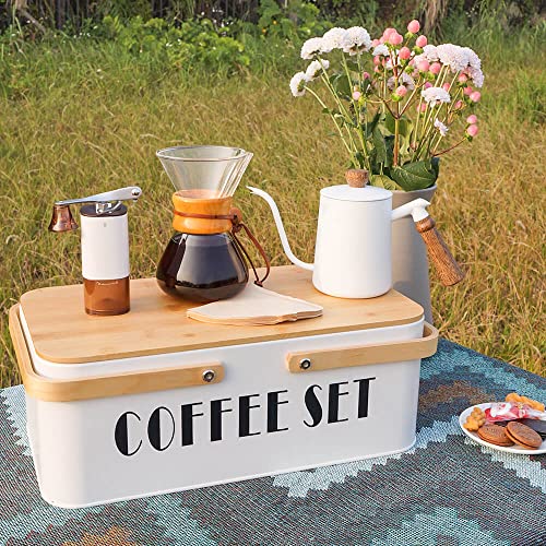 Pour Over Coffee Maker Set Pour Over Coffee Dripper Manual Coffee Mill Grinder glass pour over coffee maker