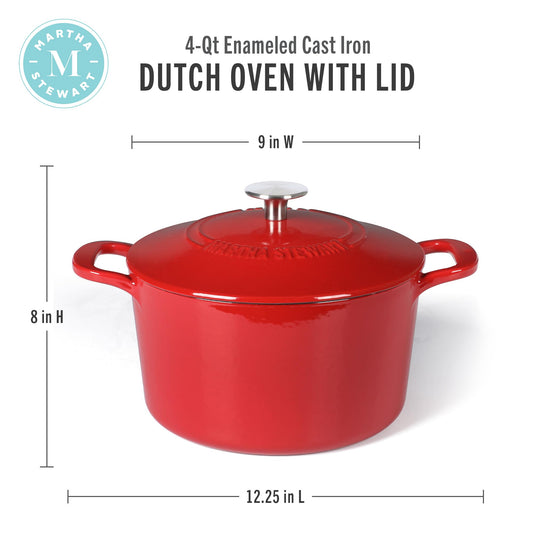 Gatwick 4 Quart Enamel Cast Iron Dutch Oven