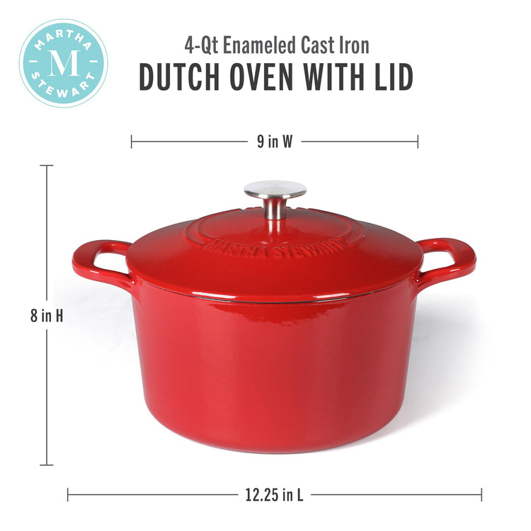 Gatwick 4 Quart Enamel Cast Iron Dutch Oven
