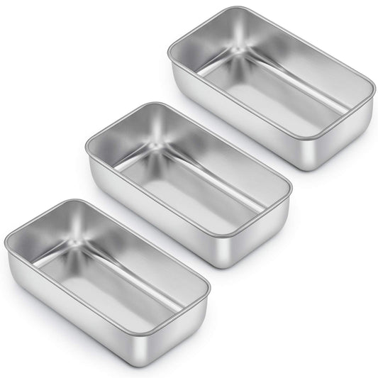 Loaf Pan for Baking Bread (3 Count)