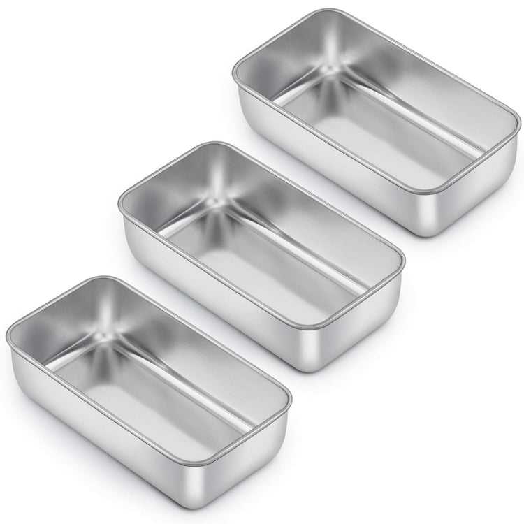 Loaf Pan for Baking Bread (3 Count)