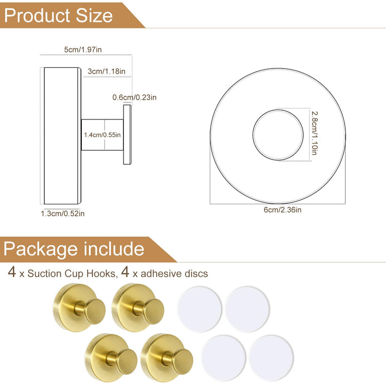 Suction Cup Hooks for Shower