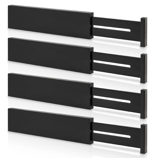 4 Pack Bamboo Drawer Dividers 2.6" High (4 Count)