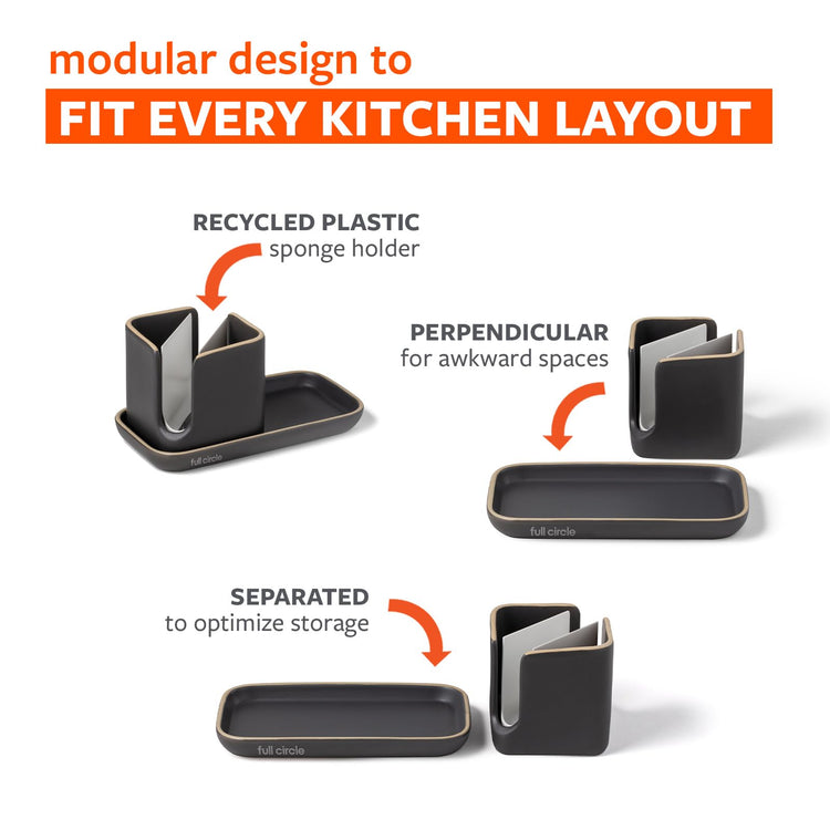Stash Ceramic Kitchen Sink Caddy