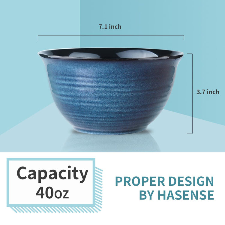 Ceramic Soup Bowls Set of 4