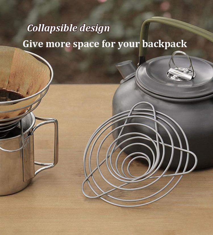 Collapsible Pour Over Coffee Dripper Stainless Steel