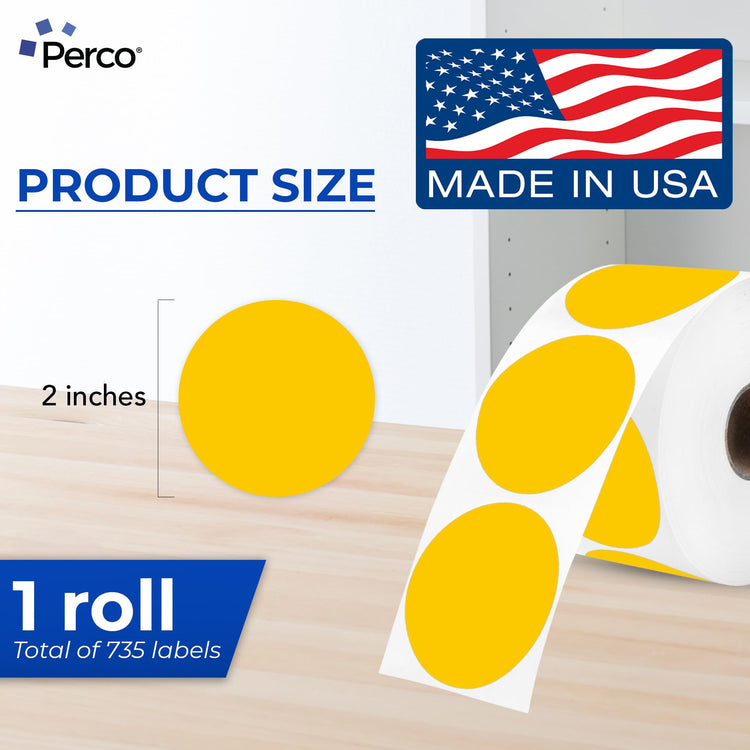 Yellow Thermal Labels (735 Count)
