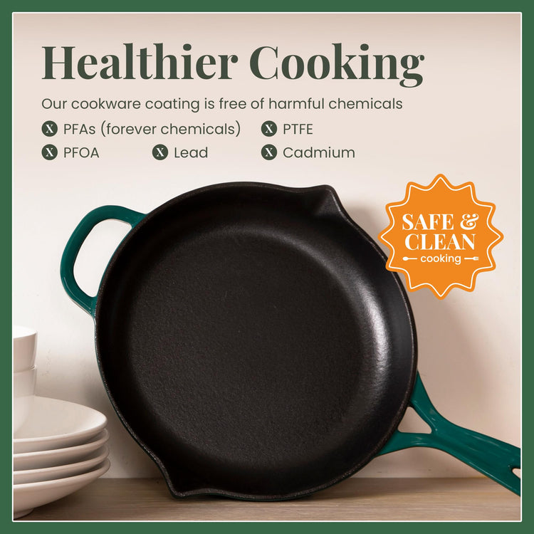 Enameled Cast Iron Skillet