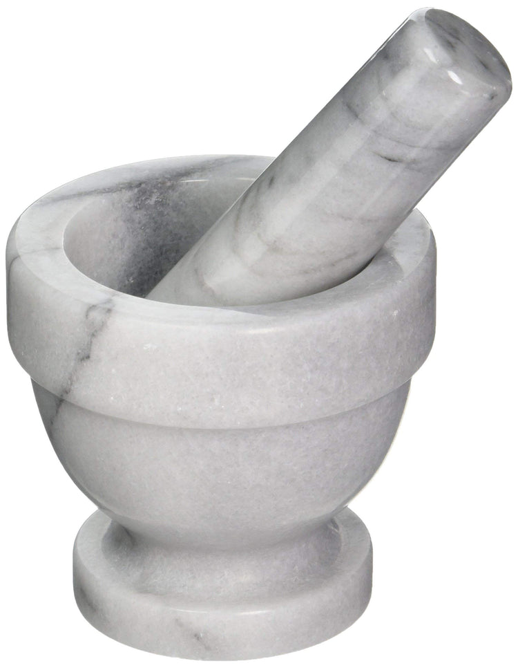Small Marble Mortar and Pestle Set