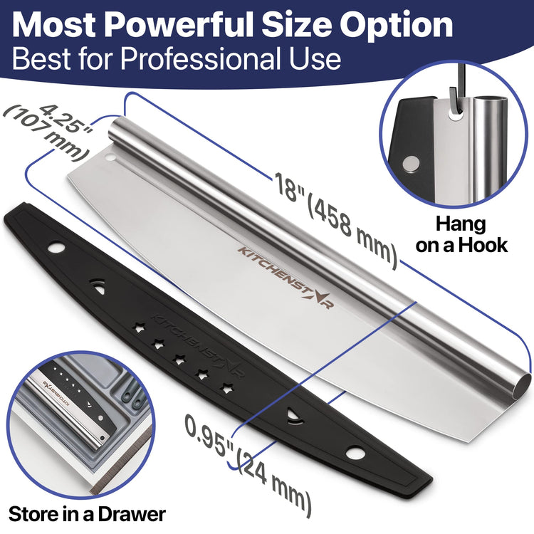18 Inch Pizza Cutter Rocker Blade