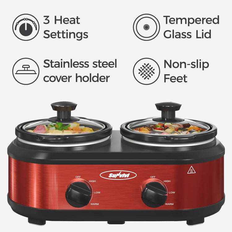 Double Slow Cooker