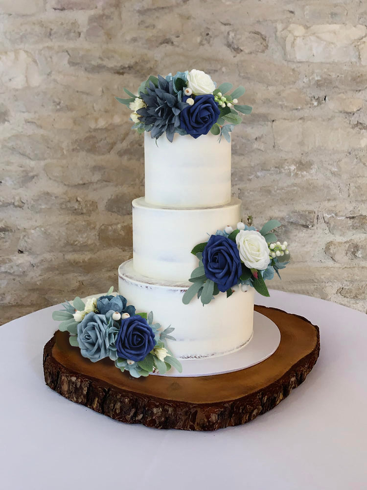 3Pcs Premade Cake Flowers (3 Count)