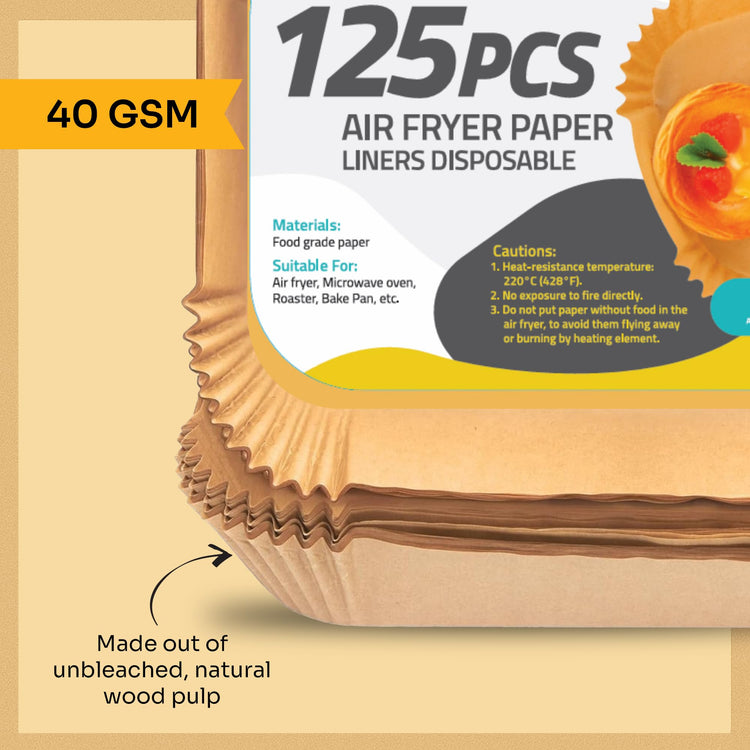 Air Fryer Paper Liners (125 Count)