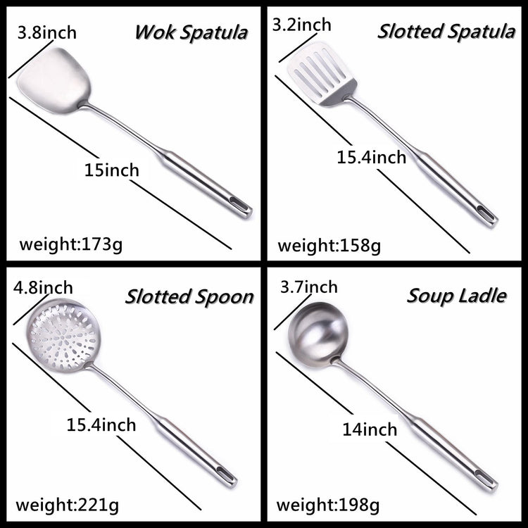 304 Stainless Steel Cooking Utensil Set 4 (4 Count)