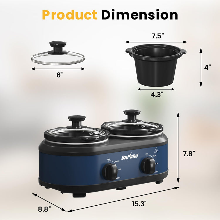 Double Slow Cooker