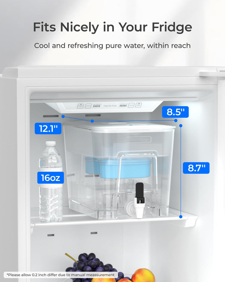 WFD-22W-DF-A Water Filter Dispenser, Alkaline 40-Cup, White