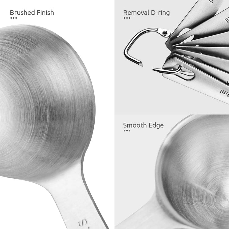 18 8 Stainless Steel Measuring Spoons Set of 8