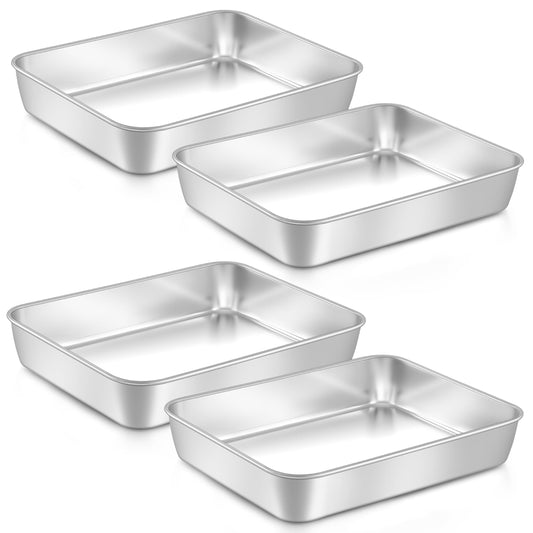 4 Pack Baking Cake Pans Set (2 Count)