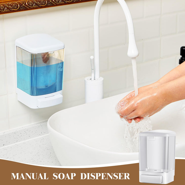 4 Pcs Wall Mounted Soap Dispenser (4 Count)
