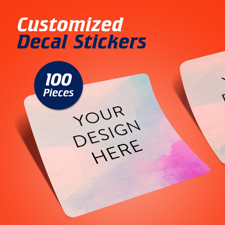 Custom Vinyl Stickers Your Image (100 Count)