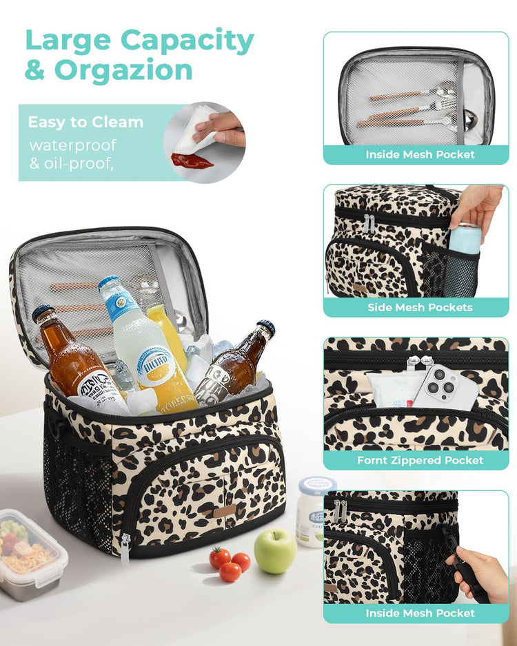Lunch Box for Men Women Insulated Lunch Tote Cooler Bag Lunchbox