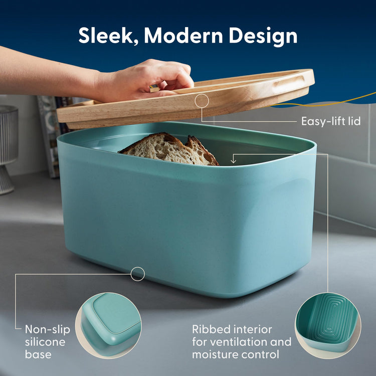 Sonder LA Union Bread Box with Wood Lid
