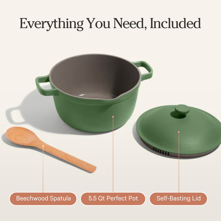 Perfect Pot 5.5 Qt Nonstick Ceramic Pot & Dutch Oven with Lid