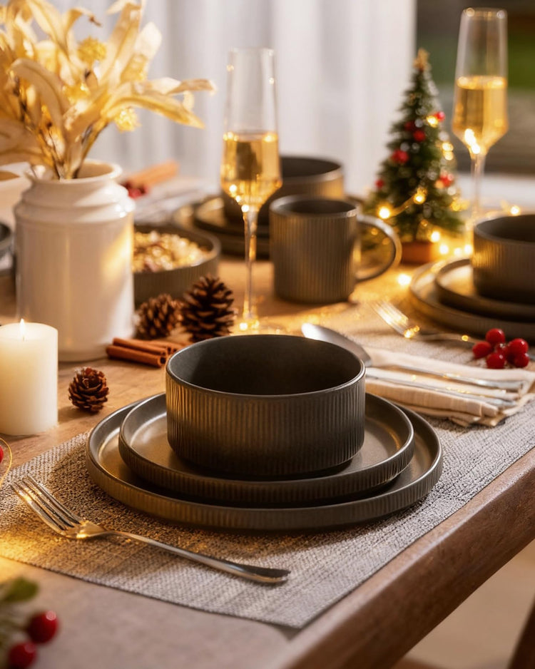 Star Stoneware Dinnerware Sets with Pasta Bowls (16 Count)