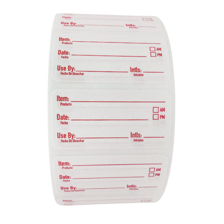 2x1 Dissolvable Food Labels