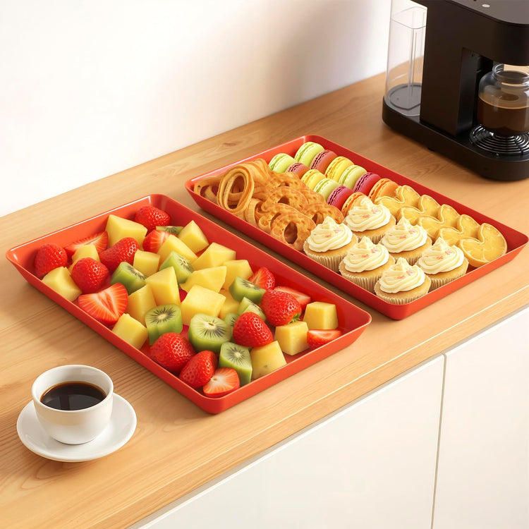 4 pcs Serving Tray for Entertaining (4 Count)