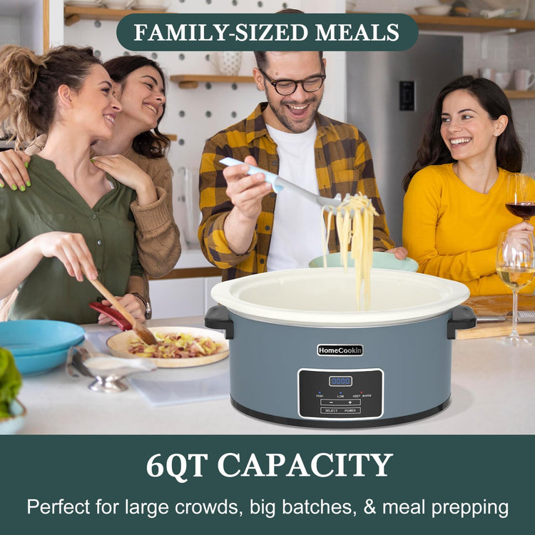 6 Quart Programmable Slow Cooker with Timer