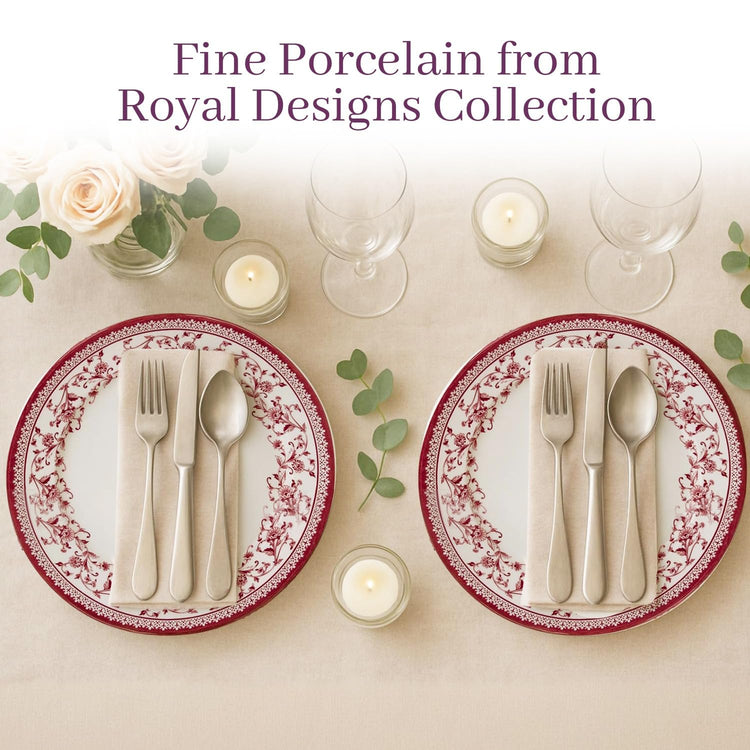 12 Piece Porcelain Dinnerware Set for 4