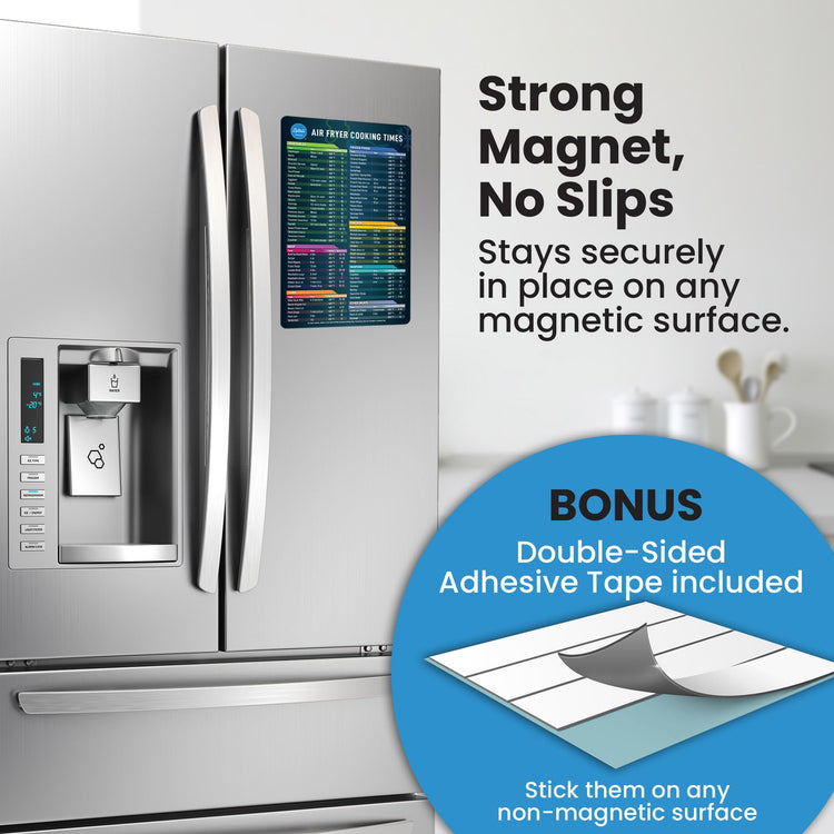 Air Fryer & Pressure Cooker Magnetic Cheat Sheet Set
