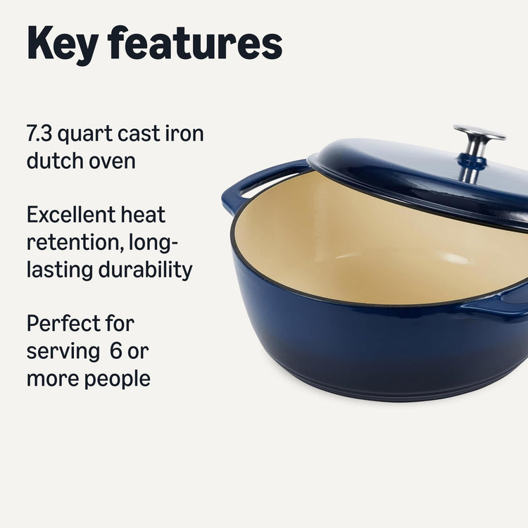 Enameled Cast Iron Dutch Oven Pot with Lid