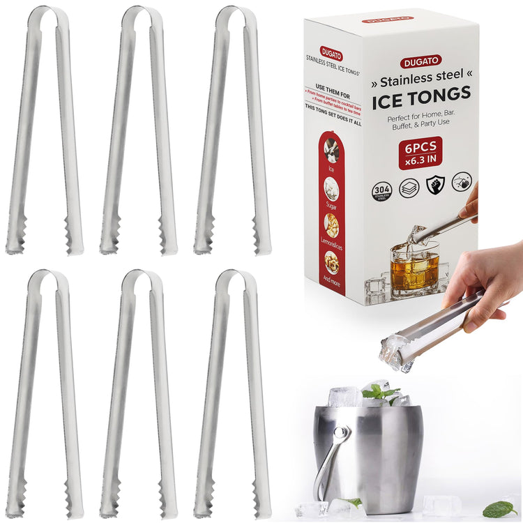 Cocktail Ice Tongs (6 Count)