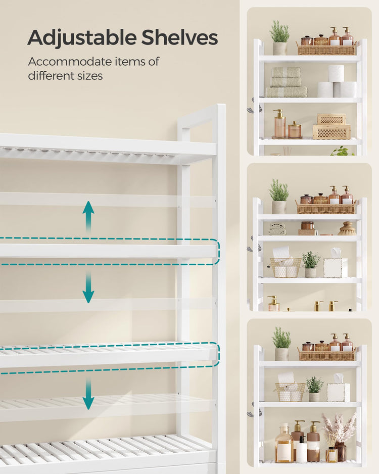 4 Tier Over The Toilet Storage