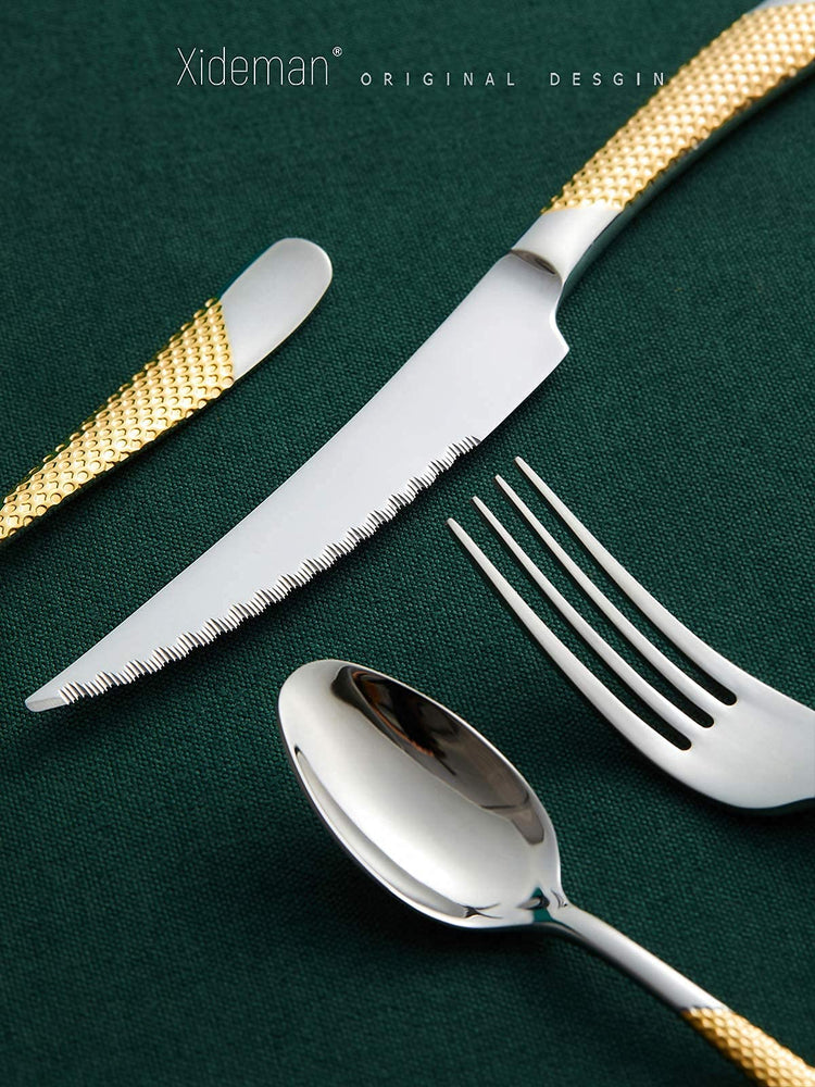 16 Pc Gold Silver Hammered 18 (4 Count)