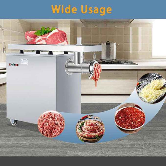 Commercial Electric Meat Grinder 3000w - Heavy Duty 600KG/h High Capacity with Copper Motor, ETL Certified. Includes Accessories for Sausage Making, Home Kitchen & Professional Use.