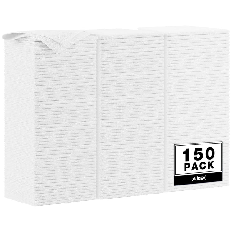 White Microfiber Cleaning Cloth 150PK (150 Count)