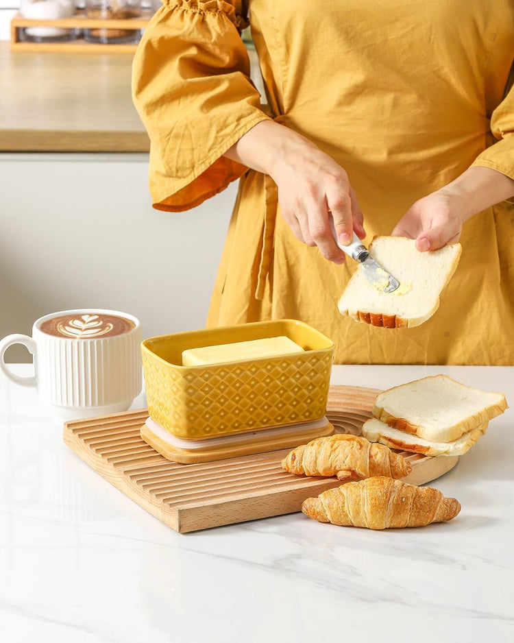 Ceramic Butter Dish with Lid