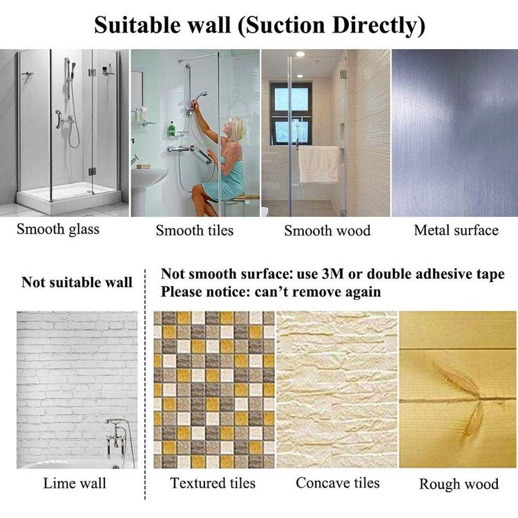 16 inch Suction Cup Towel Bar