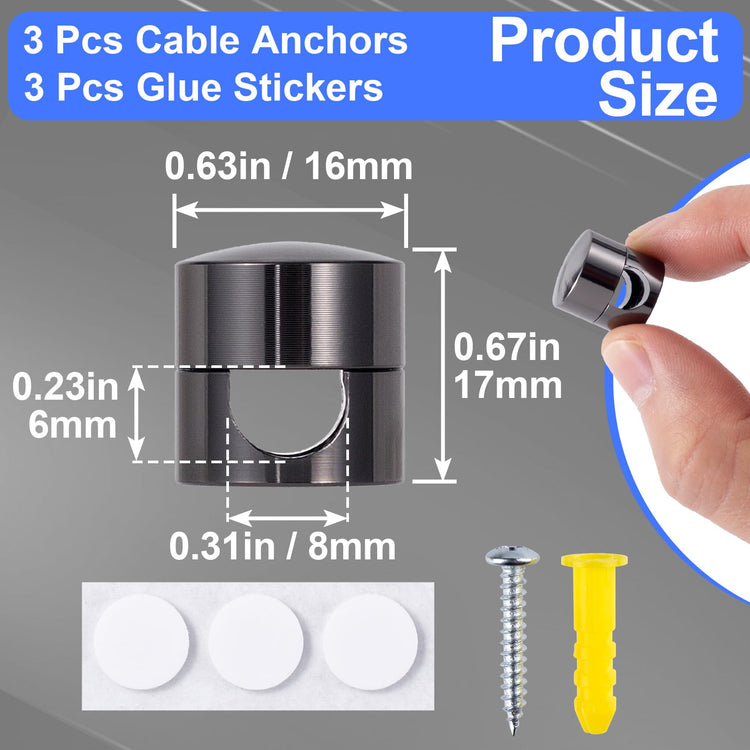 3 Sets Charger Holders for Cords