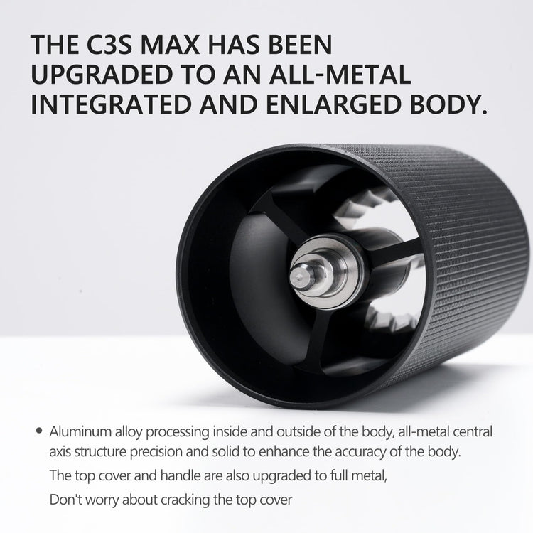 Manual Coffee Grinder Chestnut C3S Max Capacity 30g with CNC Stainless Steel Conical Burr