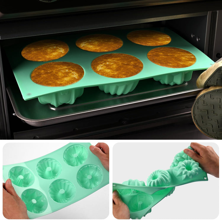 2 Pcs Mini Fluted Cake Pan (2 Count)